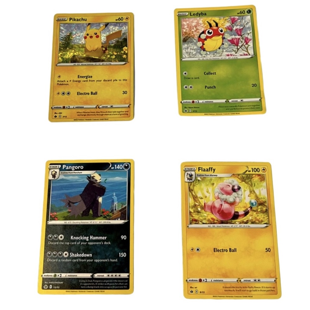 Pokémon Trading Cards/McDonald’s Happy Meal Toys 2022 (4 Cards)